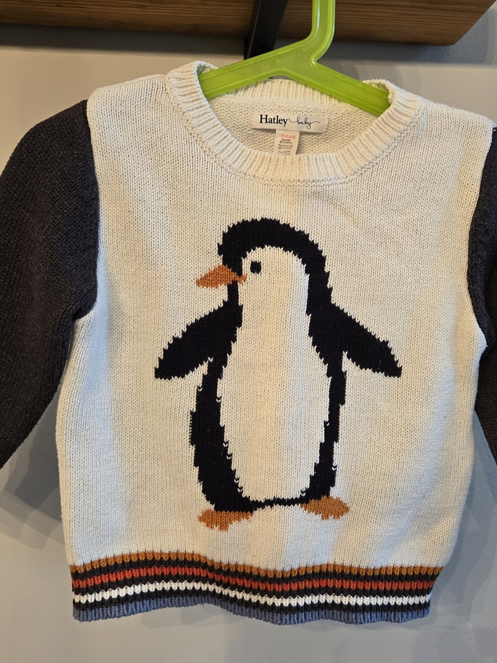 Crewneck baby Penguin sweater